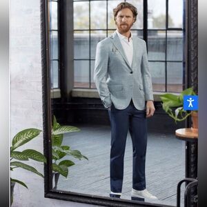 Coppley Silk Wool Blend Summer Sport Jacket 42T Minelli • Union Made in Canada